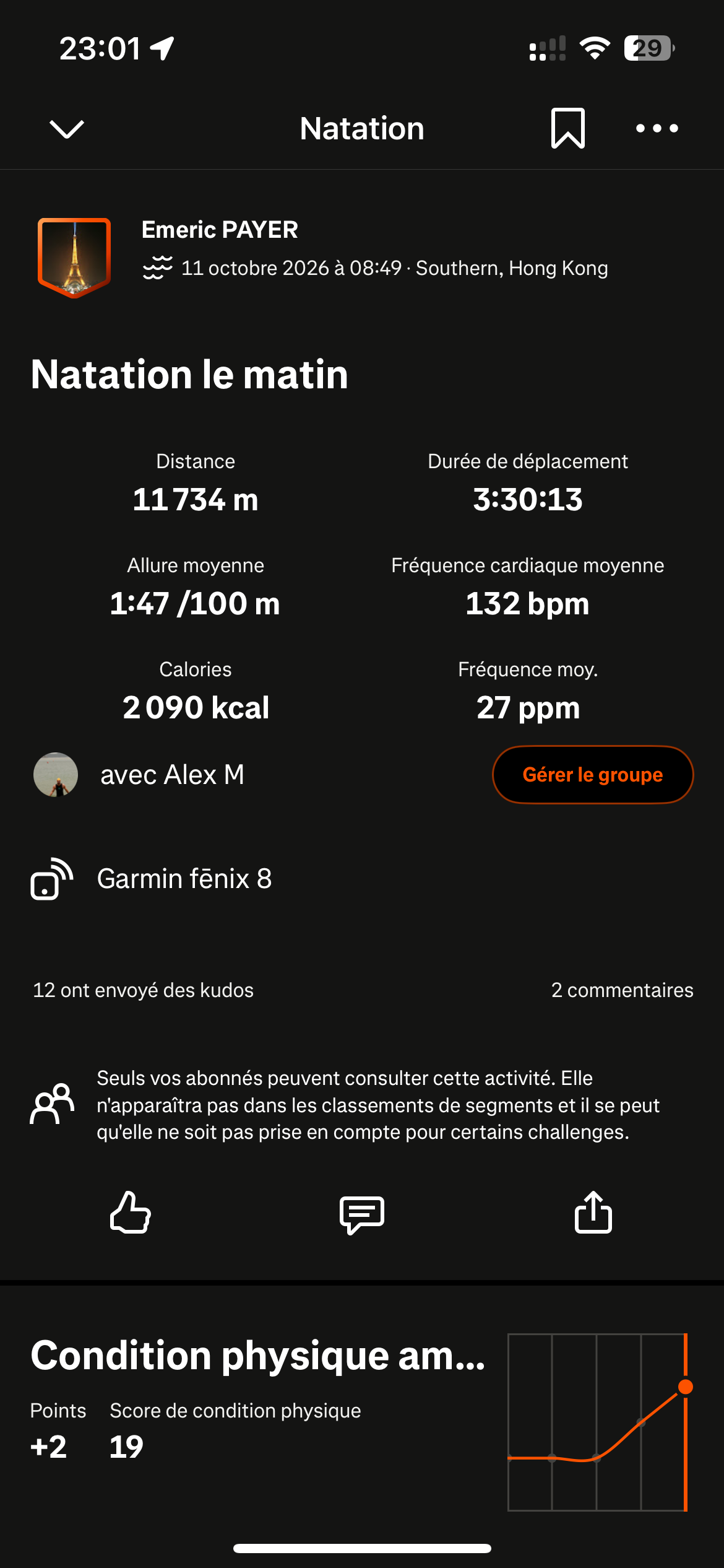 Strava telemetry for 11,458m South Side coastal tour